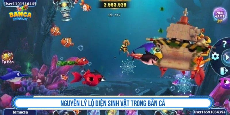 Chu kỳ xuất hiện mục tiêu trong game bắn cá